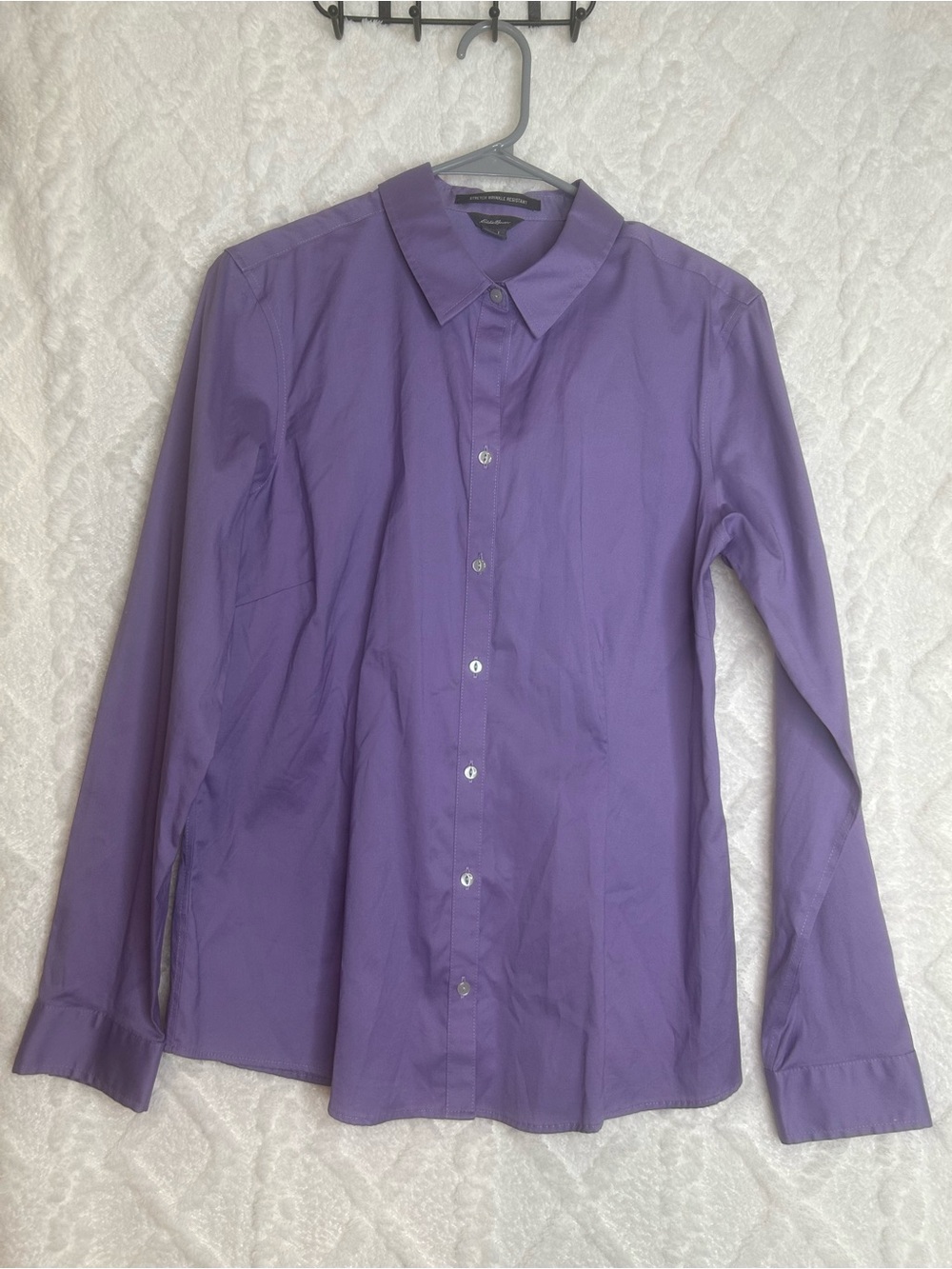 Eddie Bauer Women’s Purple Long-Sleeve Dress Shirt